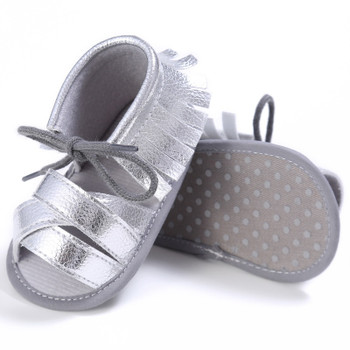 Summer Tassel Baby Shoes Soft Non-slip Crib Shoes Moccasin Sandal Baby Girls Sandals 0-18M