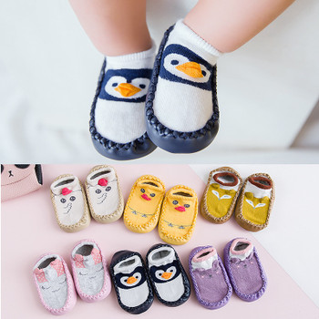 2018 Spring New Cotton Cartoon Baby Socks Kids Non-slip Floor socks Baby Moccasins Baby First Walker Shoes Toddler Socks Shoes