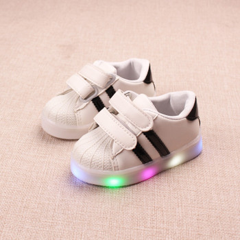 2018 All season cool slip on baby casual shoes LED lighted glowing flash baby sneakers cool solid baby girls boys shoes