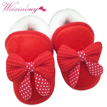 2017 Baby Girls Shoes Toddler First Walker Warm Winter Boots Soft Sole Prewalker Hot Selling