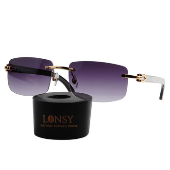 LONSY Original Buffalo Horn High Quality Sunglasses with high transmittace CR39 Lens