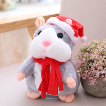 Talking Hamster Mouse Pet Christmas Toy Speak Talking Sound Record Hamster Educational Plush Toy for Children Christmas Gift