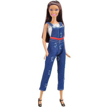  Barbie clothes barbie accessories Fashion casual Sling Hole Jeans Suit For Dolls Beautiful Barbie Clothes as gifts for girl
