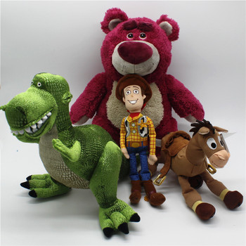 1pcs Original Toy Story woody Lotso Strawberry Bear Bullseye Alien Rex dinosaur Stuffed Super Soft Toys Children Brinquedos