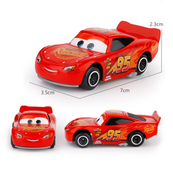 7Pcs/set Disney Pixar Cars 3 Lightning McQueen Jackson Storm Cruz Mater Mack Uncle Truck 1:55 Diecast Metal Car Model Boy Toy