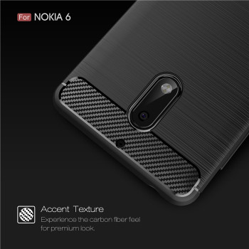 Luxury Hybrid Slim Armor Case for Nokia 6 Carbon Fiber Texture Brushed Silicone Soft Cover for Nokia 5 Nokia 3 Fundas Coque