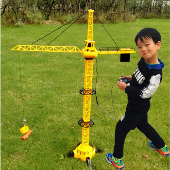 New remote control tower crane toy electric remote control car Christmas birthday gift toys