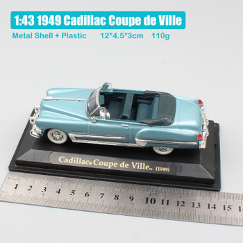 1/43 Scale road signature vintage luxury 1949 Cadillac Coupe de Ville DeVille convertible metal car vehicle die cast model toys