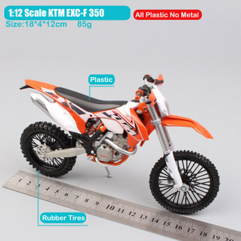 Brand 1:12 scale mini KTM EXC-F 350 EXC Enduro Motocross off road Motorcycle Die casting dirt Models race car toys for children