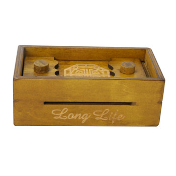 Wooden Puzzle Box Secret Trick Intelligence Compartment Magic Money Gift Box Brain Teaser Logic Educational Toy Puzzles For Kids
