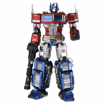MU 3D Metal Puzzle TF Optimus Prime G1 Model YM-L03G-C DIY 3D Laser Cut Assemble Jigsaw Toys Desktop decoration GIFT For Audit