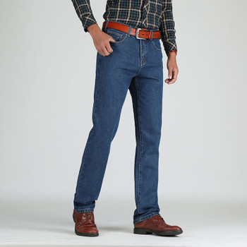2018 Men Cotton Straight Classic Jeans Spring Autumn Male Denim Pants Overalls Designer Men Jeans High Quality Size 28-44