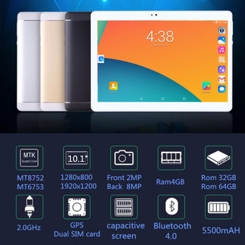 2018 NEW Computer 10.1 inch tablet PC Octa Core Android 8.0 4GB RAM 32GB 64GB ROM 8 Core 10 10.1 Resolution 1280x800