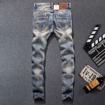 2017 New Fashion Dsel Designer jeans men Famous Brand Ripped jeans Denim Cotton Jeans Men Casual Pants printed jeans ,708-B