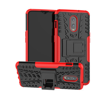 For OnePlus 6T Case OnePlus6T TPU &amp; PC Dual Armor with Stand Hard Silicone Cover For One Plus 6T OnePlus 6 T 1+6t Phone Case