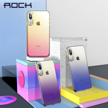 For iPhone X Case, ROCK Luxury Business Style Metal Phone Camera Protection Transparent Case For iPhone 2018 5.8 6.1 6.5 Inch