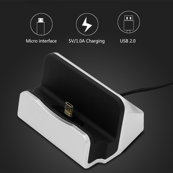 Keyounton USB Charger Dock for bel'kin Samsung iPhone Mobile Phone Adapter Universal Micro Type-C Cable Desktop Stand Charge