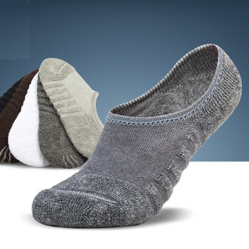  6pcs=3pairs/lot men's invisible towel style cotton Socks stripe boat anti slip, high qualtiy new big size