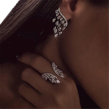 choucong Female Angel wings Ring 925 sterling Silver AAAAA Zircon cz Engagement Wedding Band Rings For Women Finger Jewelry Gift