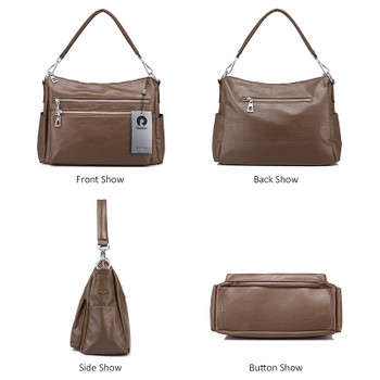 Realer women shoulder bags female handbag high quality crossbody bags for women totes multiple pockets for business top-handle