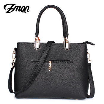 ZMQN Women Luxury Handbags Women Bags Designer Famous Brand Tassel PU Leather Luxe Crossbody Bags Simple Compartment Black A810