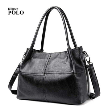 Fashion Ladies Hand Bag Women's Genuine Leather Handbag Black Leather Tote Bag Bolsas femininas Female Shoulder Bag