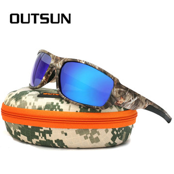 OUTSUN 2017 Polarized Sunglasses Men Women Sport fishing Driving Sun glasses Brand Designer Camouflage Frame De Sol