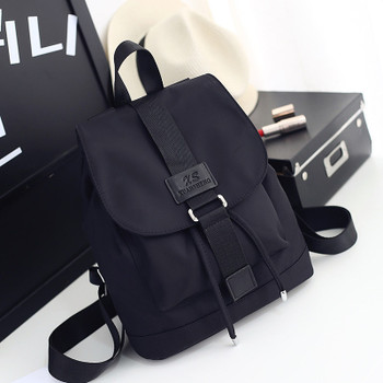2022 Nylon Fashion  Backpacks Women Young Ladies Backpack Girl Student School Bag For Laptop Travel bag Black Mochilas