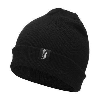 Letter True Casual Beanies for Men Women Fashion Knitted Winter Hat Solid Color Hip-hop Skullies Bonnet Unisex Cap Gorro