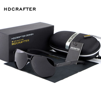 HOT HDCRAFTER 2017 Fashion polarized men sunglasses uv400 men's aviator glasses for driving