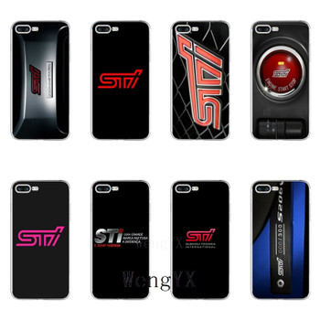 Luxury car Subaru Sti Logo Slim silicone TPU Soft phone case For Samsung Galaxy S3 S4 S5 S6 S7 edge S8 S9 Plus mini Note 3 4 5 8