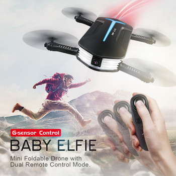 JJRC BABY ELFIE RC Selfie Drone with HD FPV Quadcopter Mini Pocket Foldable RC Drones Helicopter  Upgraded H37 VS H36 H31 H37