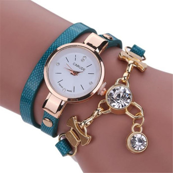 2018 Fashion Women Watch Bracelet Leather Ladies Watch With Rhinestones Analog Quartz Dress Wrist Watches Relogio Feminino Gift