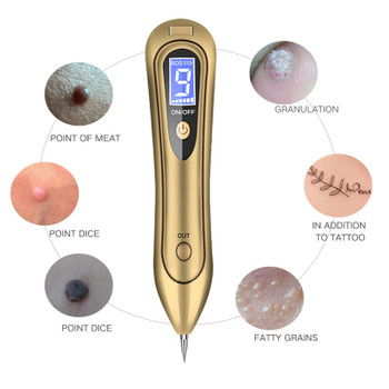Portable LED Skin Care Tool Kits Spot Tattoo Freckle Removal Machine No Bleeding Dot Mole Laser Plasma Remover Pen  with 9 Level
