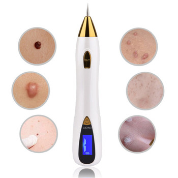 New Face Makeup Tools Freckle Moles Removal Laser USB Pen LCD Display Sweep Mole Dark Spot Remover Machine Charged Dot Mole Pen