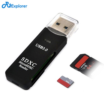 RSExploere Antiseismic USB 3.0 Micro SDXC SD TF Memory Card Reader Adapter SD/MicroSD/TF Transflash Card USB3.0 High-Speed