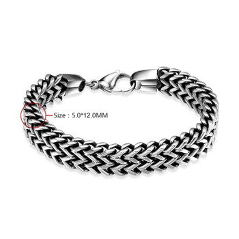 316L Stainless Steel Bracelet Men Luxury Mens Charms Bracelets Vintage Fashion Jewelry Chain Cuban Link Bracelet Male pulseira