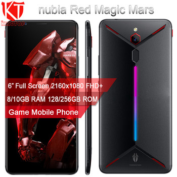 Original ZTE nubia Red Magic Mars mobile phone 6.0" 8GB RAM 128GB ROM Snapdragon 845 Octa core Front 16.0MP Rear 8MP Game Phone 