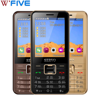 SERVO V8100 2.8 inch 4 SIM cards 4 standby phone Bluetooth Flashlight FM GPRS GSM Mobile phones with Russian keyboard cellphone