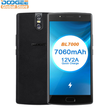 DOOGEE BL7000 7060mAh Android 7.0 12V2A Quick Charge 5.5'' FHD MTK6750T Octa Core 4GB RAM 64GB ROM Mobile phone Dual 13.0MP