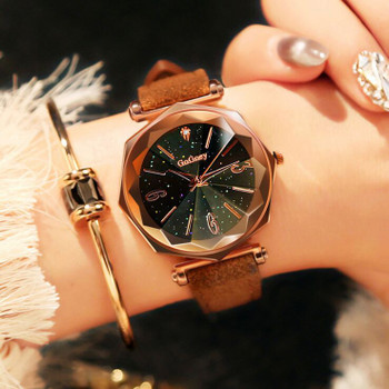 Fashion Gogoey Brand Rose Gold Leather Watches Women Ladies Dress Quartz Wristwatch Relojes Mujer go4418