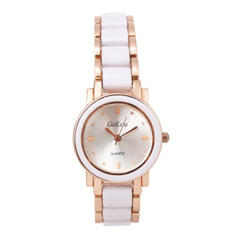Luxury white&amp;black Imitation Ceramic Bracelet Watches Women Ladies Dress Quartz Wrist Watch Relogio Feminino G-8066