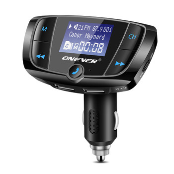 Bluetooth FM Transmitter Car FM Modulator Hands-free Call MP3 Player Support 3.4A Dual USB Fast Charging 