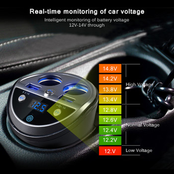 ANLUD Bluetooth Wireless Car FM Transmitter Mp3 Player Cup Holder Handsfree Car Kit FM Radio Dual USB Car Cigarette Lighter Port
