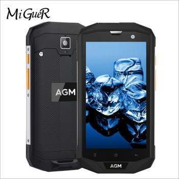Original AGM A8 IP68 Waterproof Android 7.0 MSM8916 Quad Core 1.2GHz 5.0 Inch 4GB RAM 64GB ROM 13.0MP 4050mAh 4G LTE Cellphone