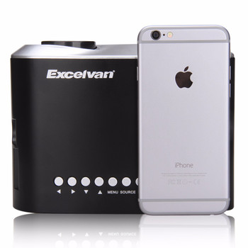 Excelvan RD802 Portable Projector Home Theater LED&amp;LCD Projector 480*320P USB/VGA/HDMI Input, Build-in Speaker Video Projector