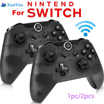 EastVita 1pc/2pcs Bluetooth Wireless Pro Controller Gamepad Joypad Remote for Nintend Switch Console  Gamepad Joystick r25