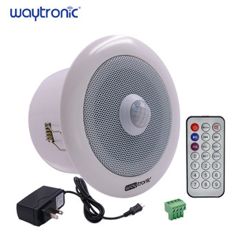 In Ceiling Small PIR Motion Sensor Amplifier Speaker for Store Doorway Welcome Alarm Voice Broadcast Bank Safety Prompt