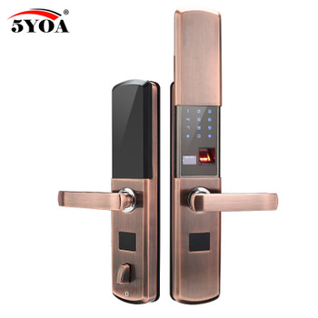 Fingerprint Lock For Home Anti-theft Door Lock Keyless Smart Lock With Digital Password RFID Unlocked