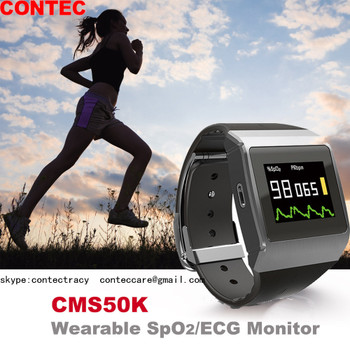 CMS50K Wearable SpO2/ECG Monitor Wireless Bluetooth Smart Calorie Monitor